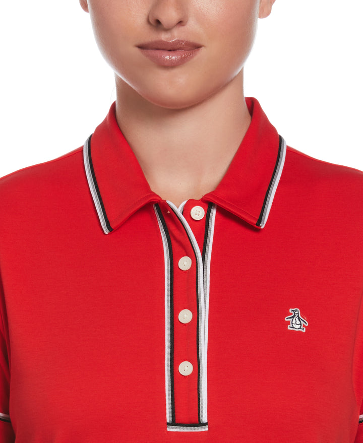 Organic Cotton Veronica Polo (Racing Red) 