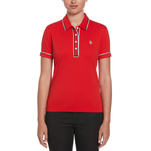 Organic Cotton Veronica Polo (Racing Red) 