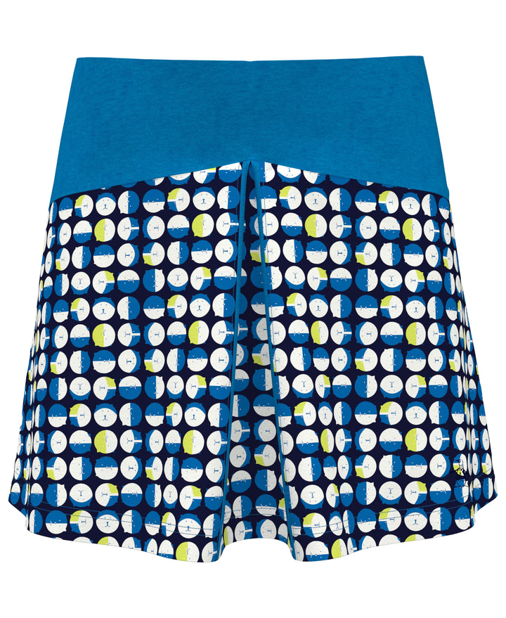 Women's 4" Kitten Color Block Golf Skort-Skorts-Black Iris-XS-Original Penguin