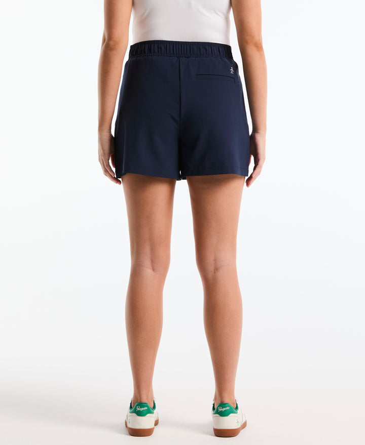 5" Piped Pleated Shorts (Black Iris) 