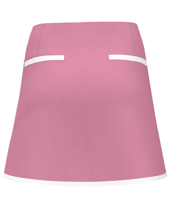 A-Line Golf Skort with Contrast Binding (Cashmere Rose) 