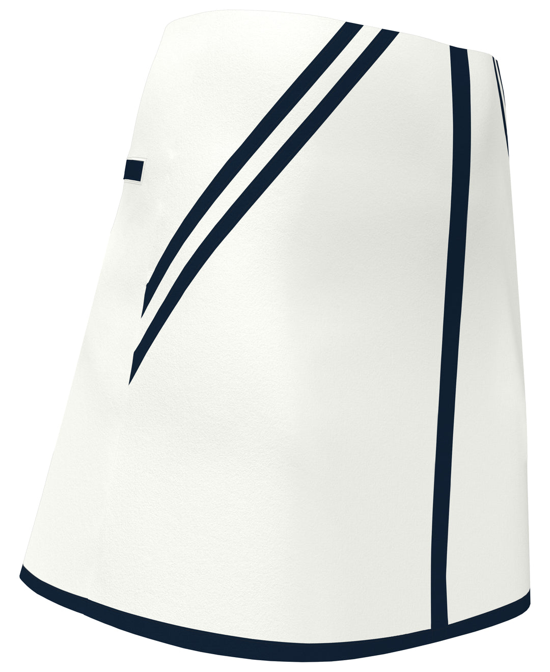 A-Line Golf Skort with Contrast Binding (Bright White) 