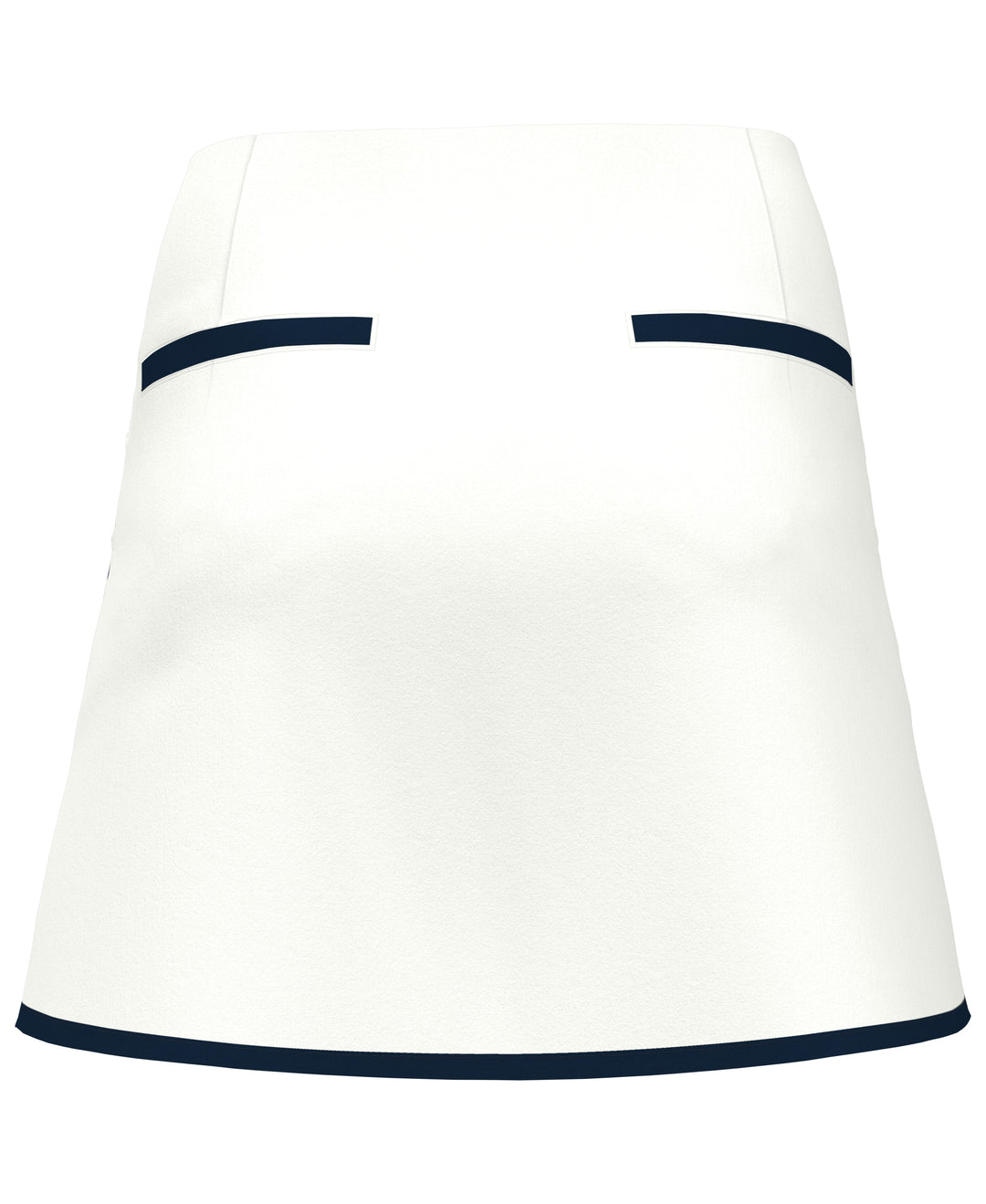 A-Line Golf Skort with Contrast Binding (Bright White) 
