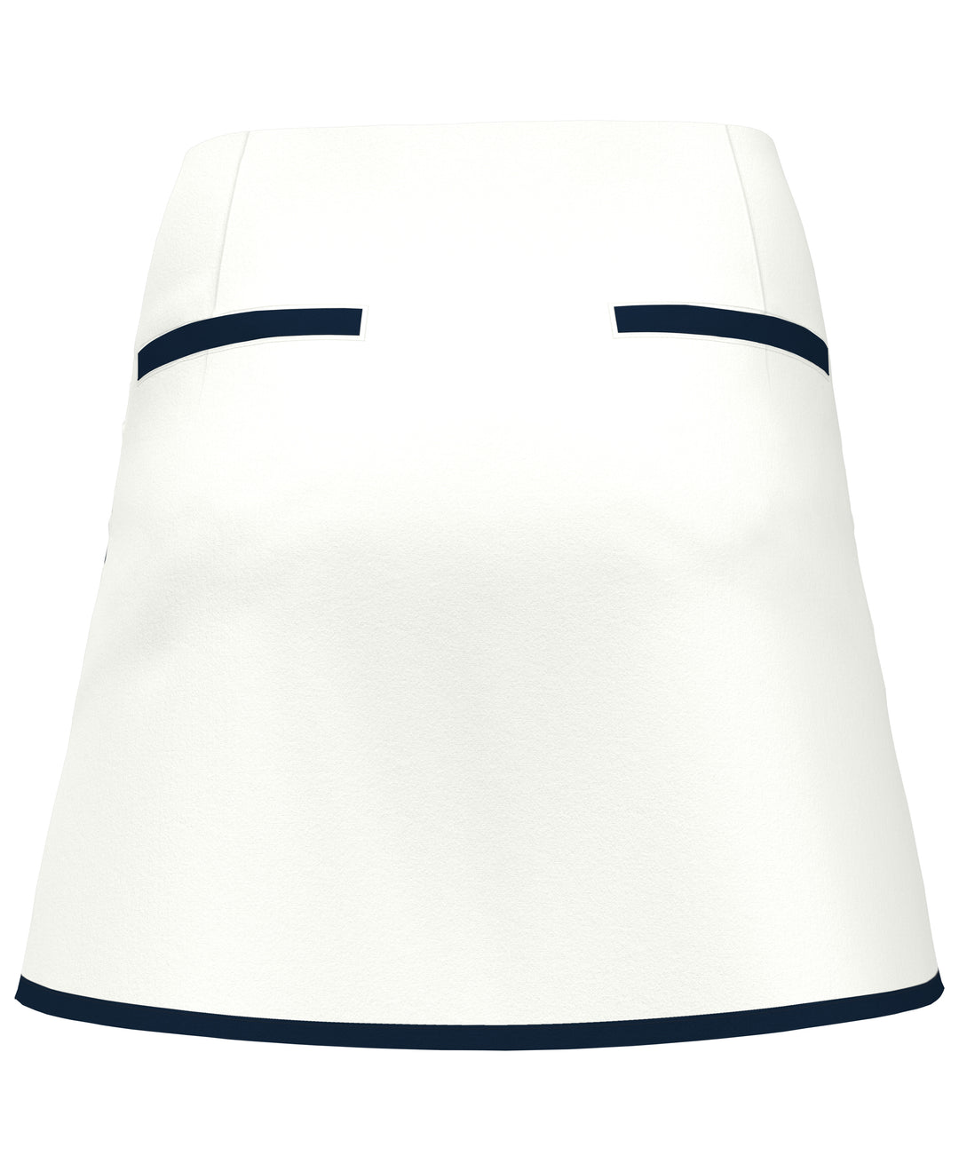A-Line Golf Skort with Contrast Binding (Bright White) 