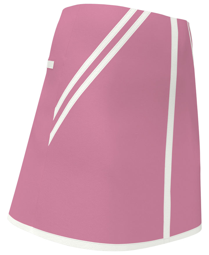 A-Line Golf Skort with Contrast Binding (Cashmere Rose) 