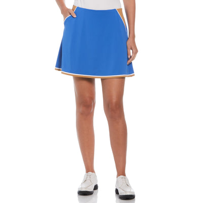 Womens Color Block Flounce Skort (Nautical Blue) 