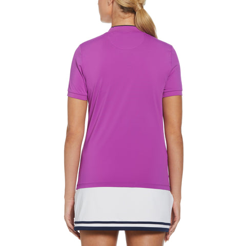 Color Block Polo (Purple Cactus Flower) 