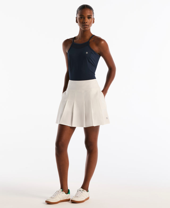 Women's Pleated Skort (Bright White) 