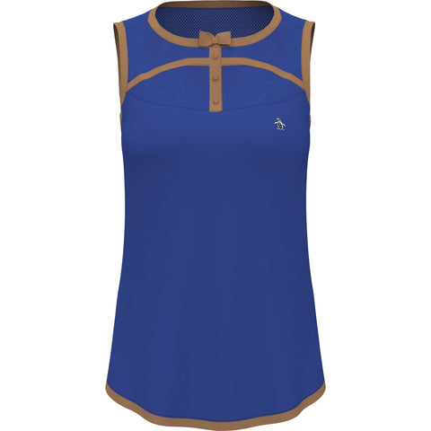 Contrast Binding Bow Shirt (Nautical Blue) 