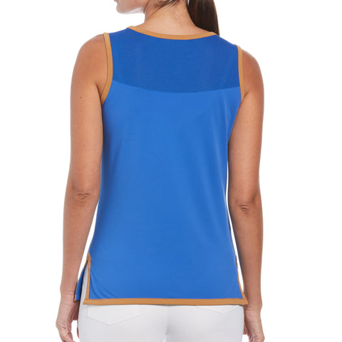 Women's Contrast Binding Bow Golf Shirt-Women's Shirts-Original Penguin