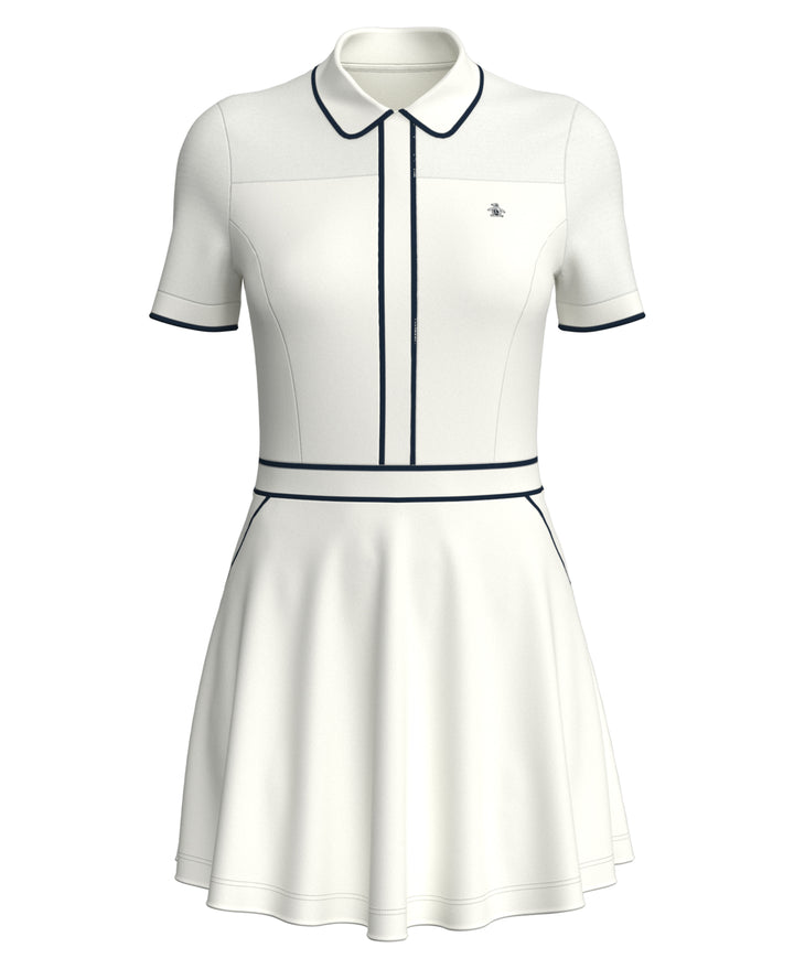 Short Sleeve Veronica Dress (Bright White) 