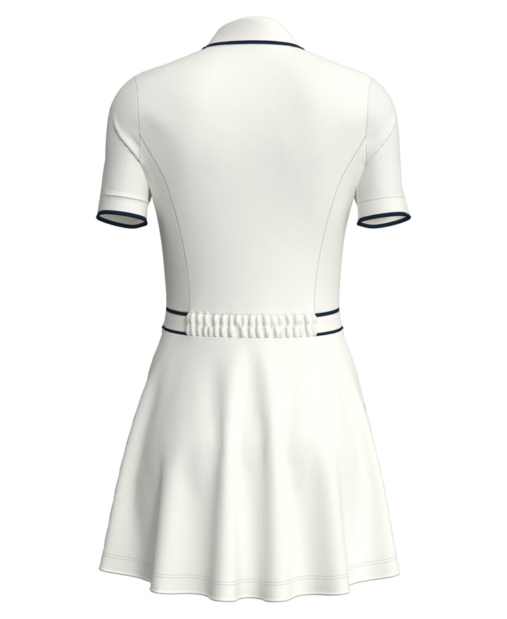 Short Sleeve Veronica Dress (Bright White) 