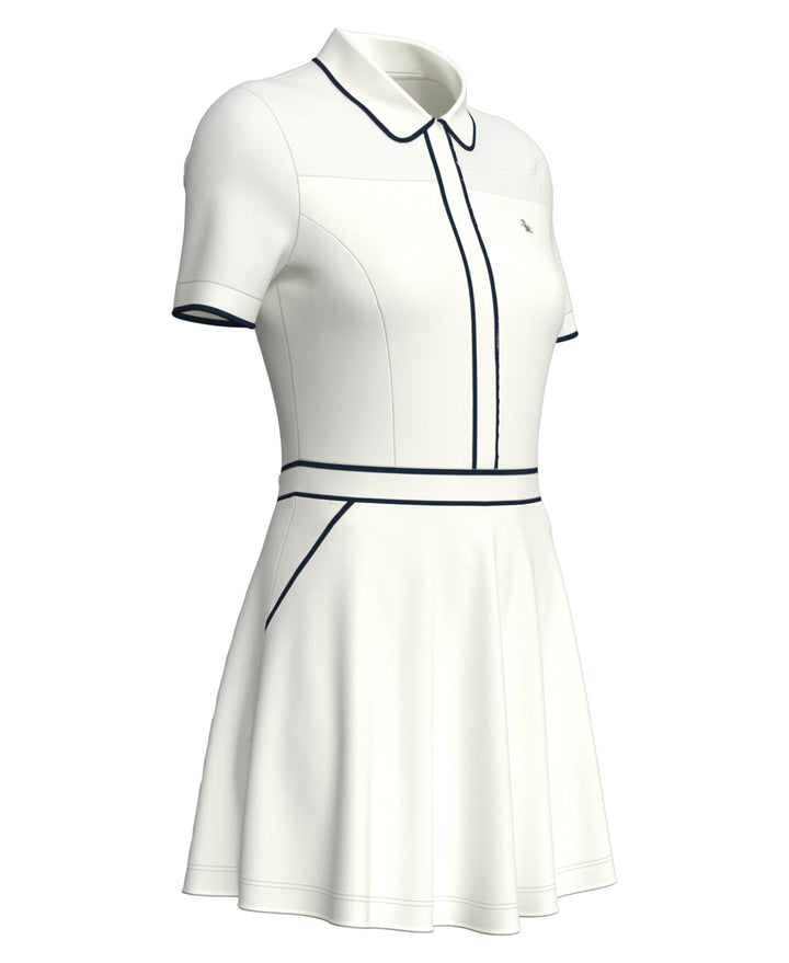 Short Sleeve Veronica Dress (Bright White) 