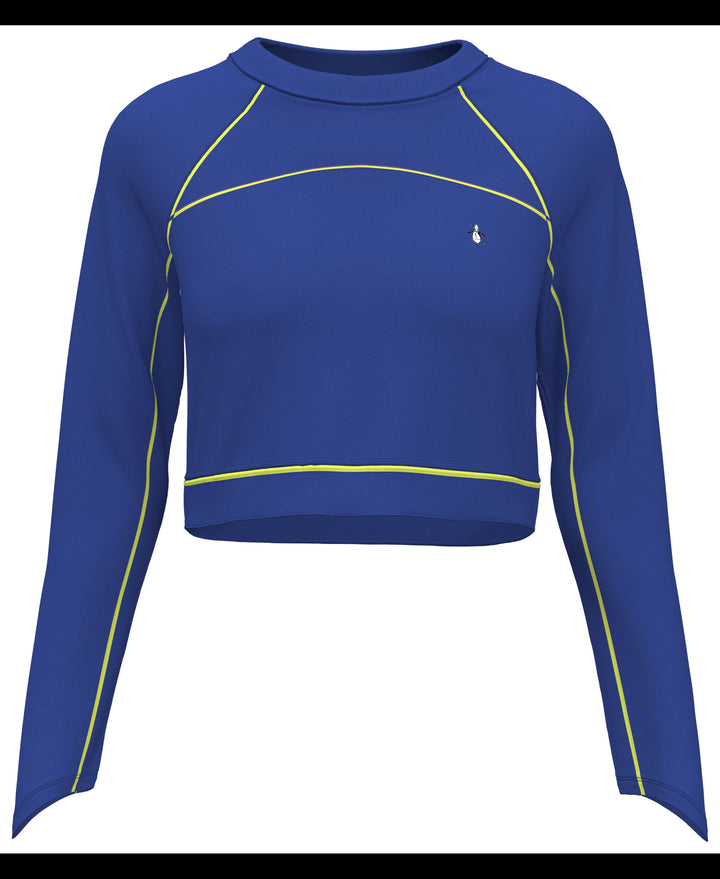 Cropped Sun Protection Shirt (Nautical Blue) 
