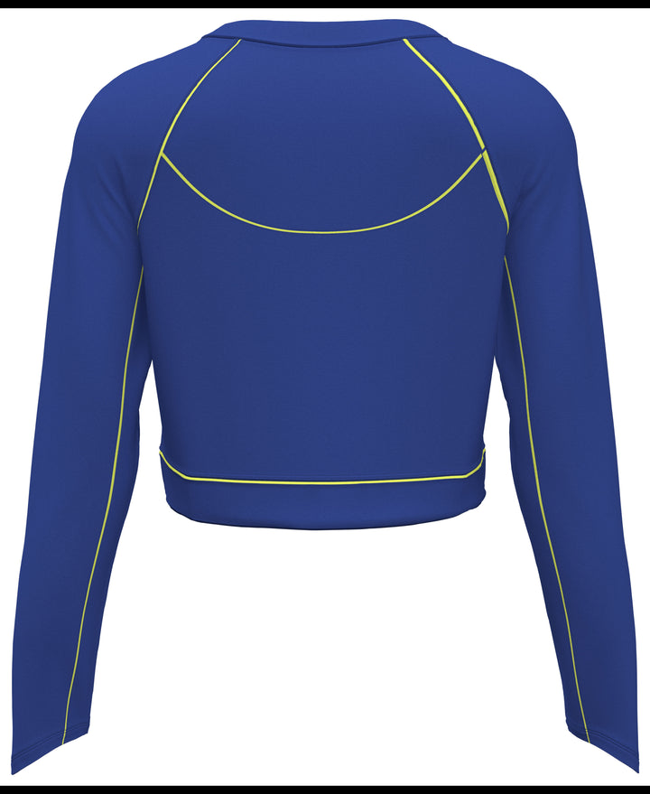 Cropped Sun Protection Shirt (Nautical Blue) 