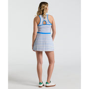 Women's Cut-Out Tennis Dress With Pleats (Bright White) 