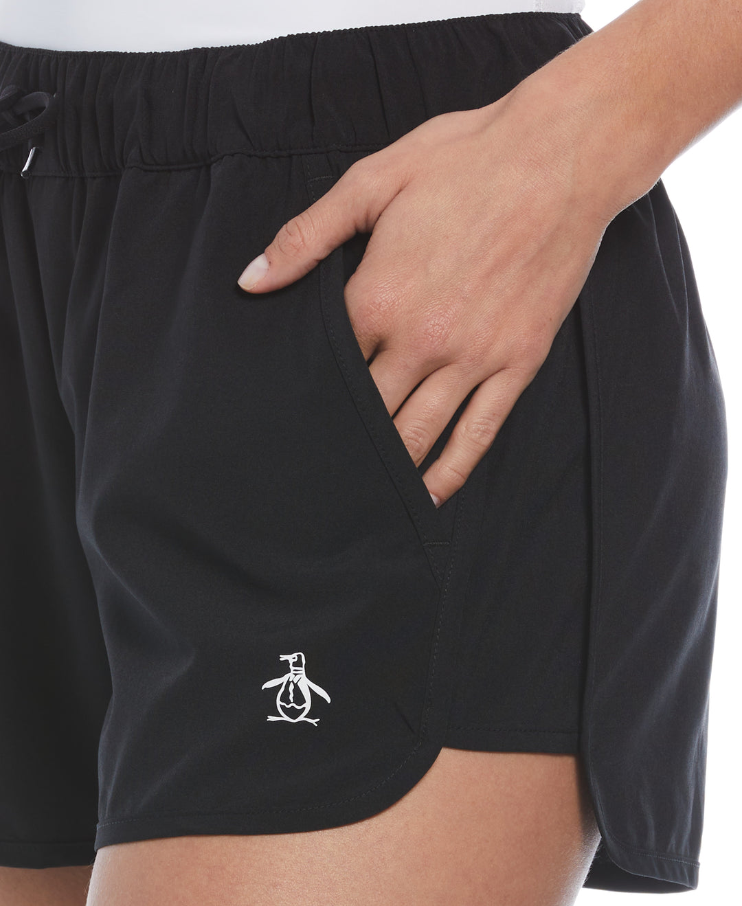 Womens Essential Solid Tennis Short (Caviar) 