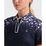 Women's Engineered Zen Floral Golf Polo-Women's Polos-Original Penguin