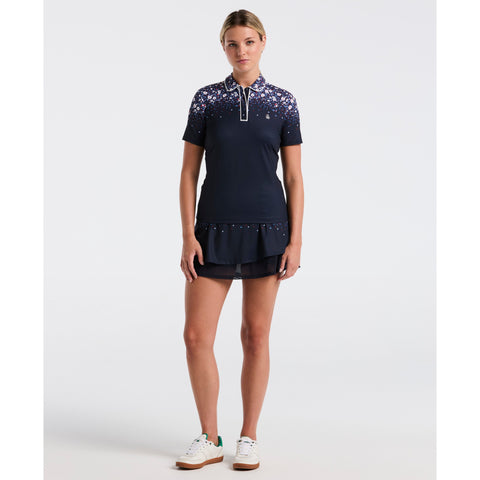 Women's Engineered Zen Floral Golf Polo-Women's Polos-Original Penguin