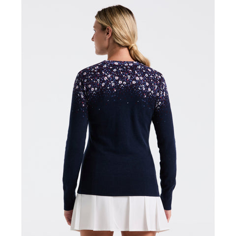 Women's Engineered Zen Floral Sweater-Women's Sweater-Original Penguin