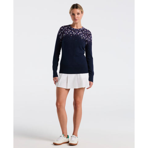 Women's Engineered Zen Floral Sweater-Women's Sweater-Original Penguin