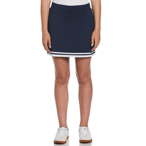 Womens Essential Color Block Skort (Black Iris) 