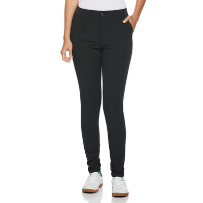 Womens Essential Dobby Back Slim Golf Trouser (Caviar) 