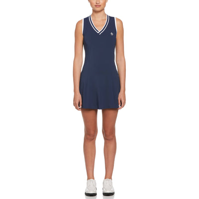 Womens Essential Tennis Dress (Black Iris) 