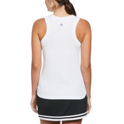 Essential Ribbed Tennis Tank Top (Bright White) 