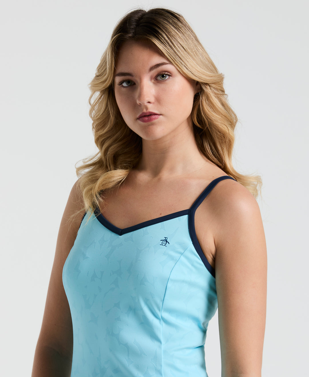 Tennis Floral Jacquard Tank Dress (Castaway) 