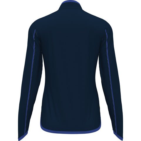 Floral Print 1/4 Zip Sun Protection Shirt (Black Iris) 