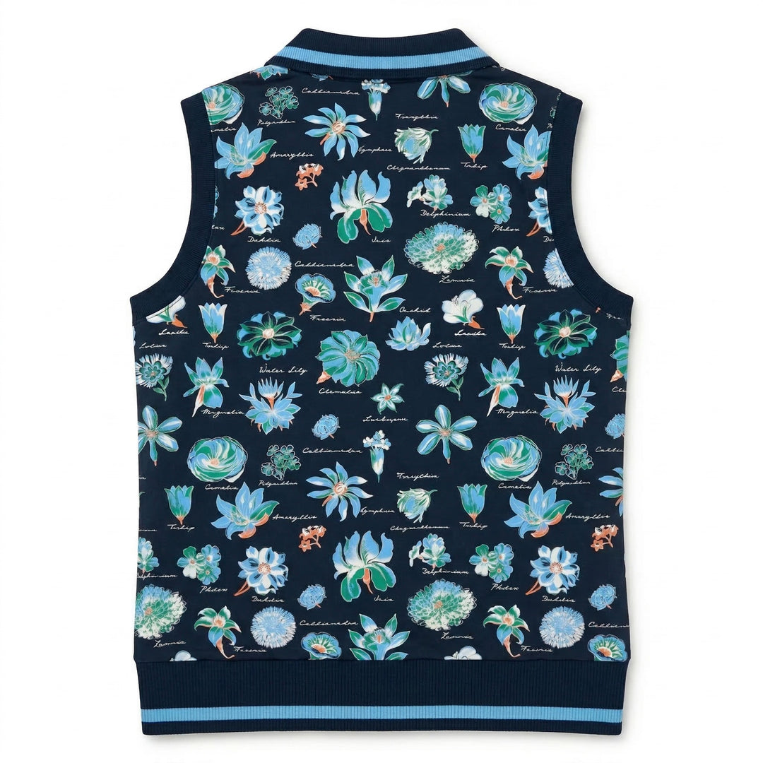 Women's Textbook Floral Sleeveless Golf Polo-Polos-Original Penguin