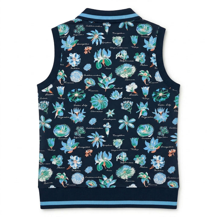 Women's Textbook Floral Sleeveless Golf Polo-Polos-Original Penguin