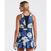 Fuji Floral Ribbed Tennis Tank (Black Iris) 