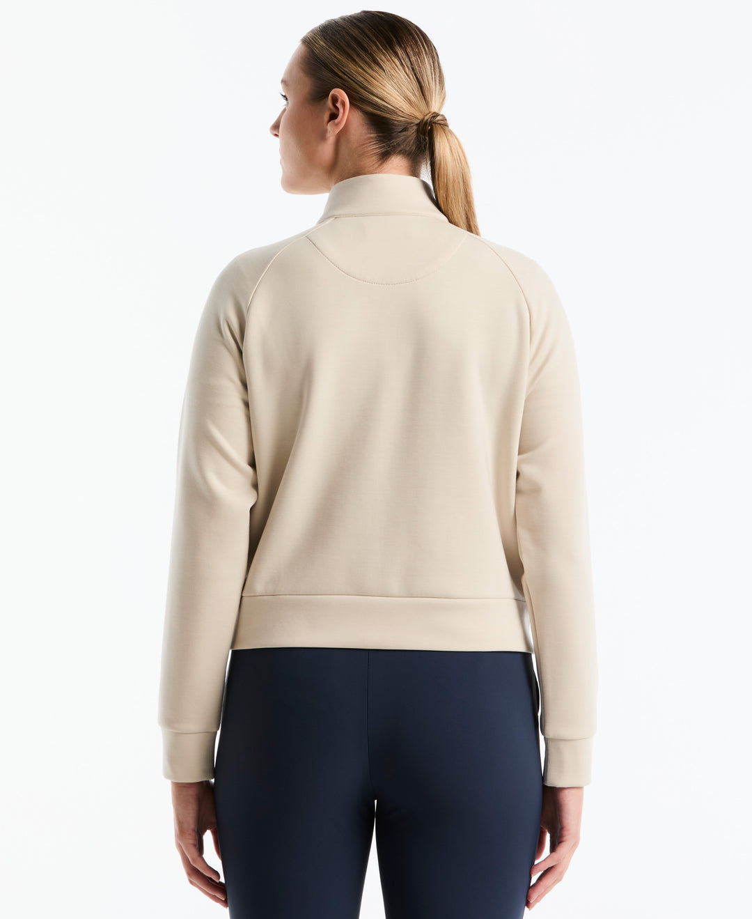 Women's Full-Zip Textured Knit Golf Jacket-Women's Jackets-Original Penguin