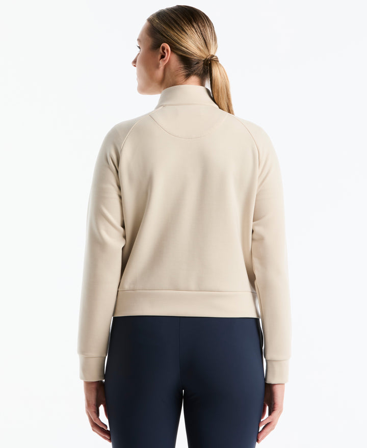 Women's Full-Zip Textured Knit Golf Jacket-Women's Jackets-Original Penguin