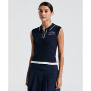 Women's Golf Sweater Polo-Women's Sweater-Black Iris-XS-Original Penguin