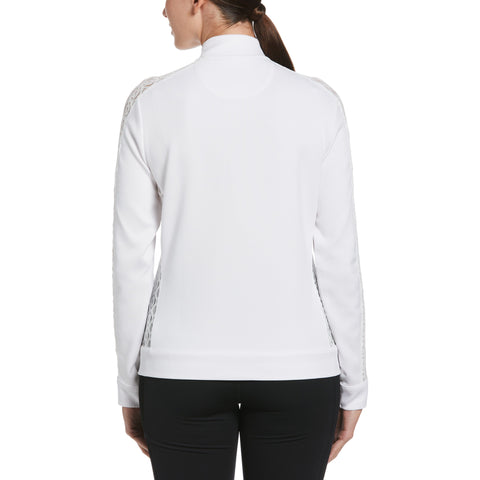 Womens Knit Tennis Sweater (Bright White) 