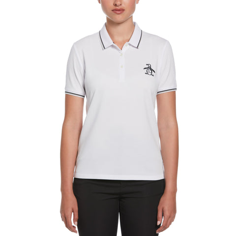 Large Pete Logo Polo (Bright White) 