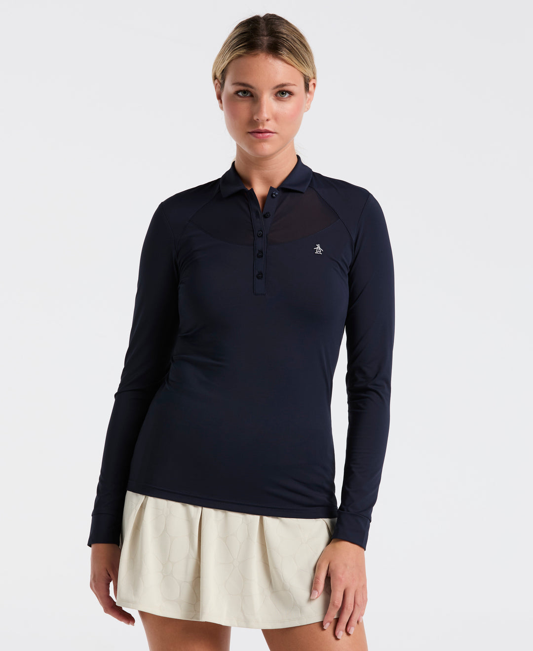 Mesh Yoke Polo (Black Iris) 