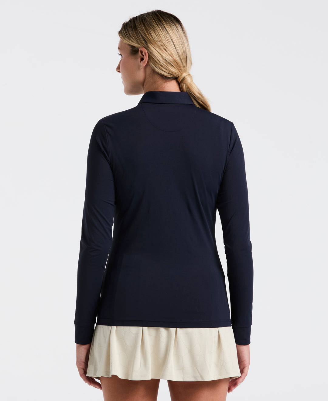 Mesh Yoke Polo (Black Iris) 