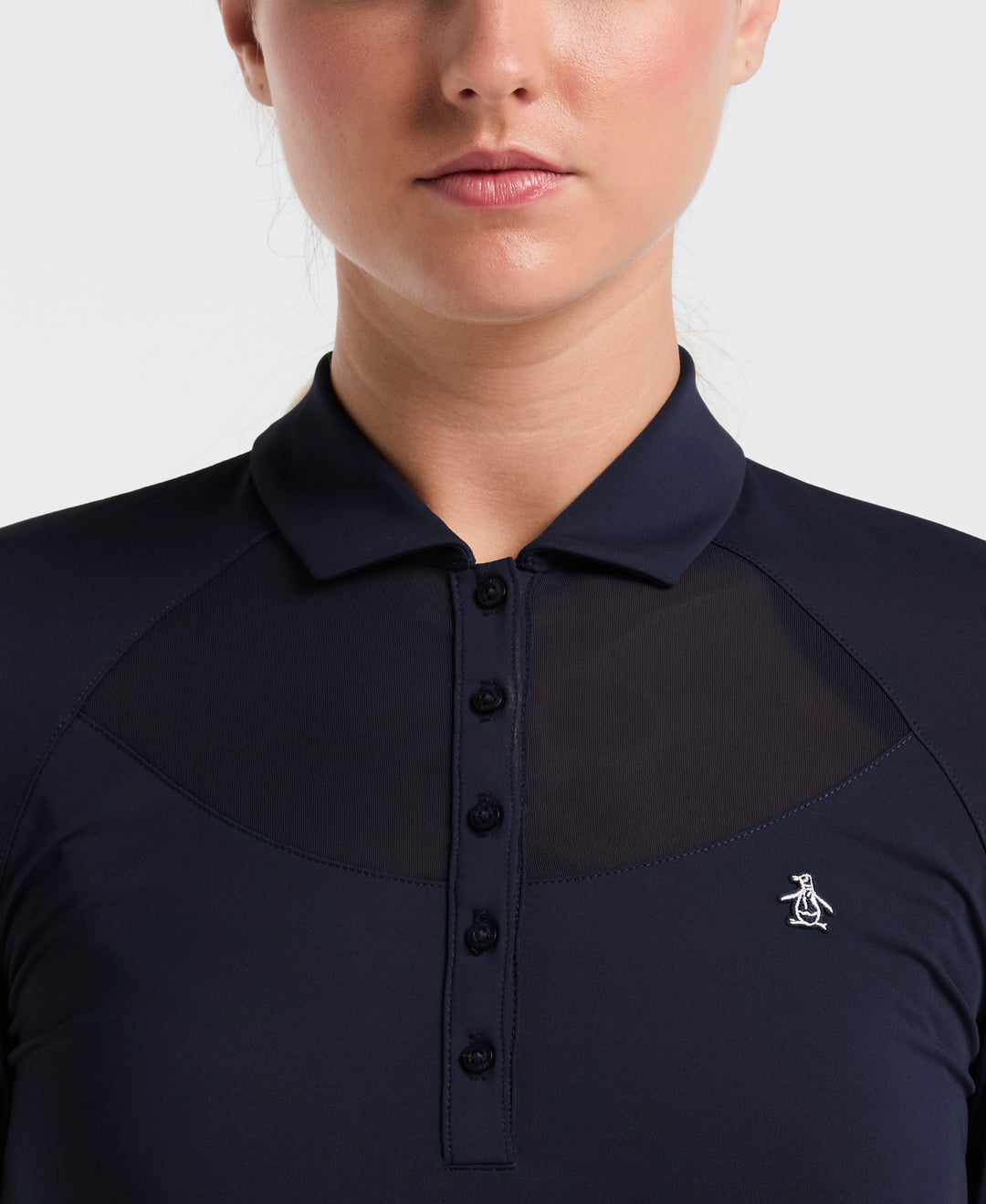 Mesh Yoke Polo (Black Iris) 