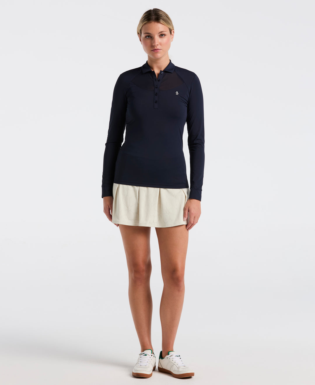 Mesh Yoke Polo (Black Iris) 