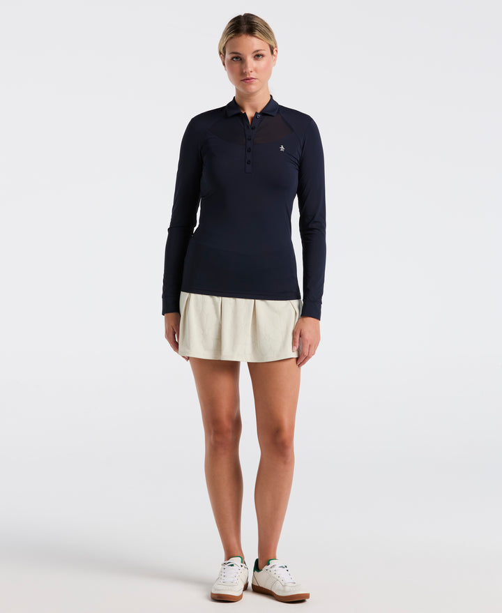 Mesh Yoke Polo (Black Iris) 