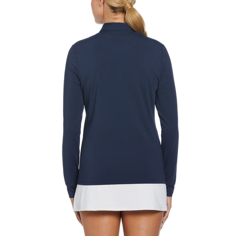 Mesh Yoke Polo (Black Iris) 