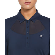 Mesh Yoke Polo (Black Iris) 