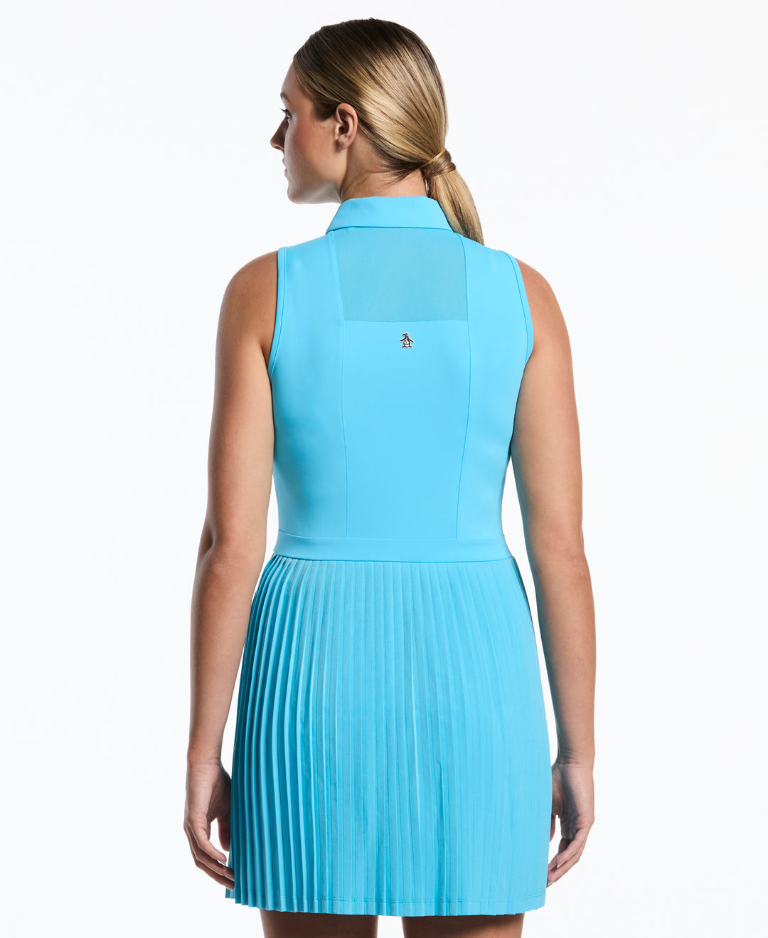Mixed Media Pleated Dress (Aquarius) 