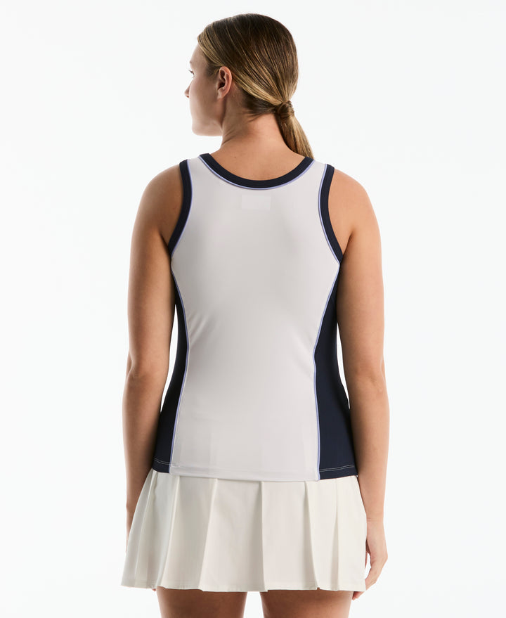 Women's Mixed Texture Tennis Tank-Original Penguin