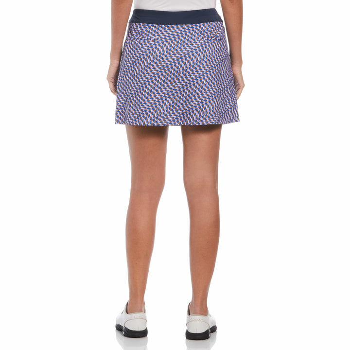 Womens Optical Print Color Block Skort | Original Penguin US