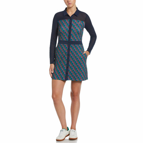 Penguin Print Dress (Black Iris) 
